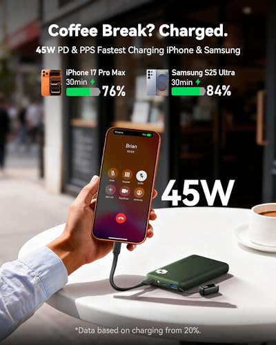 10000mAh 45W Fast Charging Portable Charger (Green)