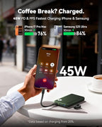 10000mAh 45W Fast Charging Portable Charger (Green)