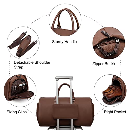 Garment Bags for Travel (B-Brown)