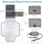 Portable Diaper Changing Pad (Grey-Style B)