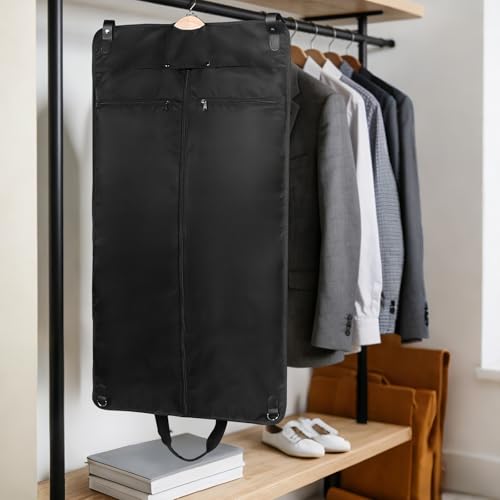 43 Inch Garment Bags for Travel (43''-Black)