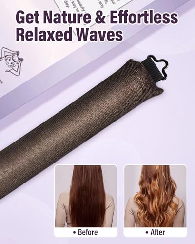 Heatless Hair Curler Overnight Curls (Brown(Pack of 3))