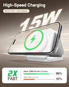 15W Magnetic Travel Charging Station (Forest Green)