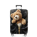 Teddy Bear Luggage Cover (#140 / S(fits 20-22inch suitcase))