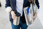 PRESSE by Bobble French Coffee Press Insulated Travel Tumbler 13 oz Black (Black / 13oz wide)