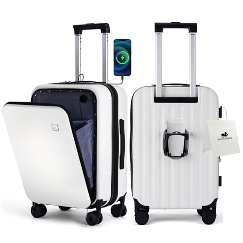 20 Inch Carry On Luggage (Beige / 20 Inch)