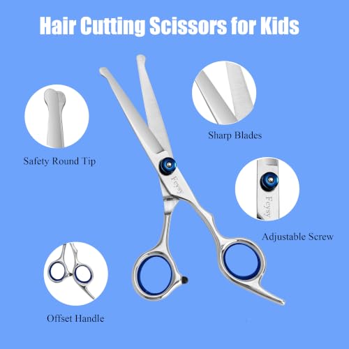 Kids Hair Cutting Kit (10pcs Blue)