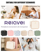 Travel Makeup Bag with Led Mirror (01-White / 1-Small)