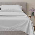100% Egyptian Cotton Twin Size Sheet Set (Twin / 03 - Silver)
