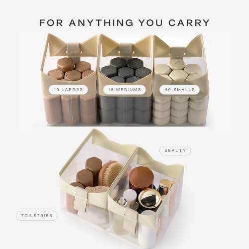 Parcel Clear Travel Kit with Zipperless Magnetic Closure (Cove / Large)