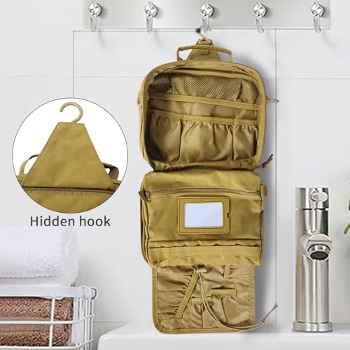 Hanging Toiletry Bag for Men (Khaki)