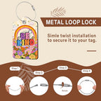 2 Pcs Rainbow Luggage Tags for Suitcase (Colorful-rainbow)