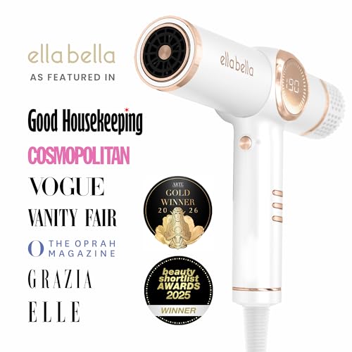 Ionic Hair Dryer with Diffuser (White)