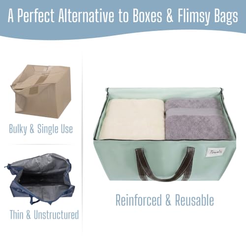 6 Pack Heavy Duty Moving Bags (6 Pack / Shiny Light Green)
