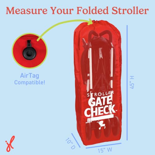 Gate Check Travel Bag for Umbrella Strollers (Red)