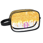 Personalized Clear Makeup Bag with Name (Gold)