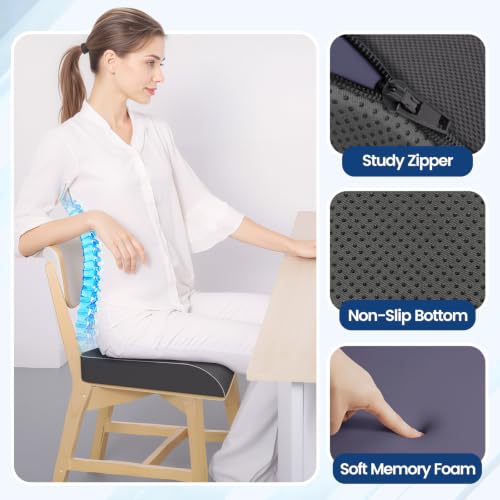 Seat Cushion Chair Pad (Gray / Large)