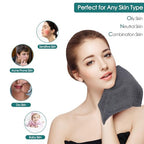 Face Wash Cloths 6 Ct w (Grey Set / 10x10 inch-6 Pack)