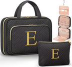 Personalized Hanging Toiletry Bag Travel Makeup & Cosmetic Bag Organizer (E)