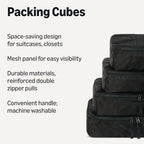 4 Piece Space (Black / 4 x Small)