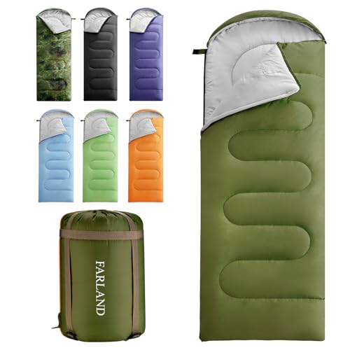 Sleeping Bag for Adults (Army Green / 87"x32.7")