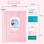 20 Pack Toilet Seat Covers Disposable (Pink)