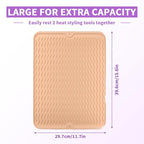 Oversize Silicone Heat Resistant Mat (Pink)