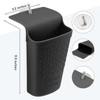 Heat Resistant Silicone Hair Iron Mat and Pouch (1 Pack / Black)