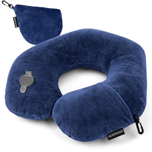 Neck Pillows for Travel (Navy Blue / U-Shape)