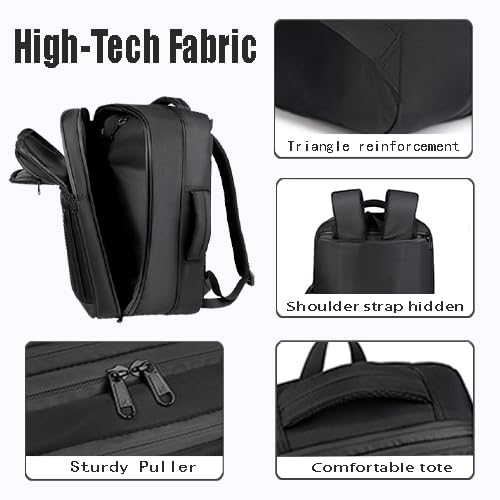 Vacuum sealed travel computer backpack (Jet Black)