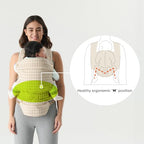 Ergonomic Baby Carrier for Newborns to Toddlers (Beige)