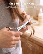 6.5" Silver Round Tip Premium Hair Scissors