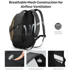 Design Travel Laptop Backpack for Men with USB SD803 (Tan/Black / Standard)