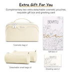 Travel Makeup Bag Organizer Cosmetic Bag (04-B-White)