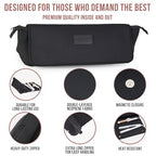 Hair Tools Travel Bag and Heat Resistant Mat (Mesh Black)