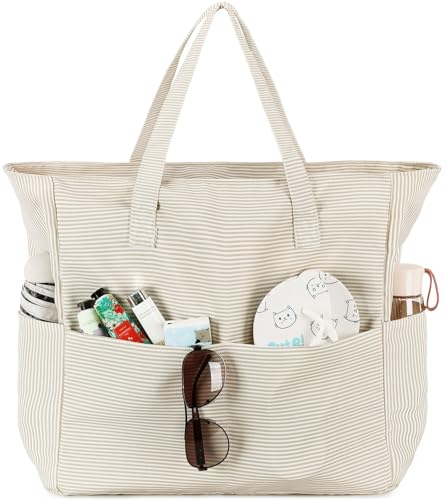 Large Beach Bag for Women (Khaki)