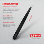 Premium Beard & Mustache Set with Beard scissors for men (4.5" Beard & Mustache Scissors / Black)