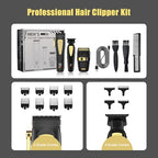 Hair Clippers for Men Cordless Hair Trimmer Electric Shavers for Men Set (Black-1)