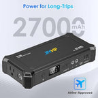 Portable Power Station with AC Outlet (P100 Gray)