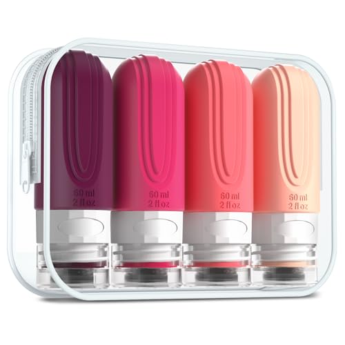 Travel Bottles for Toiletries (Dark-Purp-2oz)