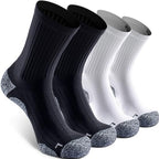 Cushioned Compression Unisex Mid (Small / Black/White (2 Pairs of Each Color))