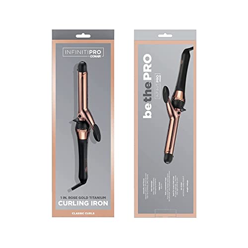 INFINITIPRO Rose Gold Titanium 1 (Black / 1-Inch)