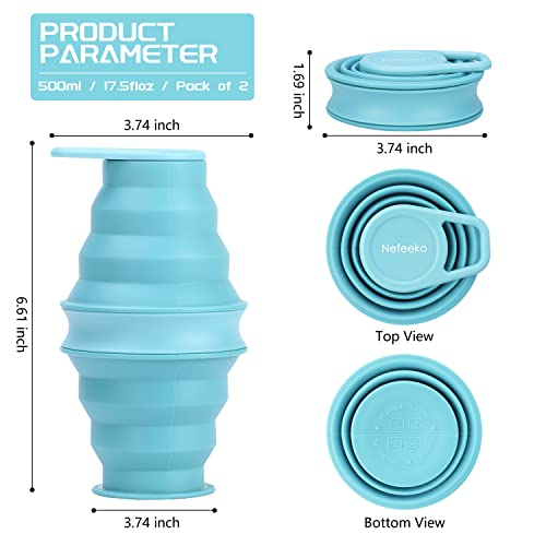 Collapsible Water Bottle (2 Pack / BUPK)