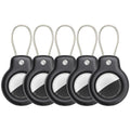 for AirTag Holder Keychain (Black/Black/Black/Black/Black)