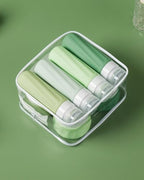 Travel Size Toiletries 8 Pack (3oz bottle 3oz jar / Water Green)