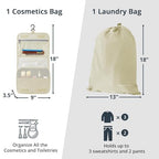 Compression Packing Cubes 8 Set (Beige / 8 pcs)