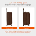 29" Large Expandable Spinner (Chocolate / 29" Checked)