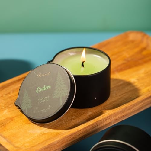 Massage Candle 3 Pack Natural Essential Body Oil Home SPA 6.9 oz