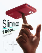 10000mAh 45W Fast Charging Portable Charger (Red)