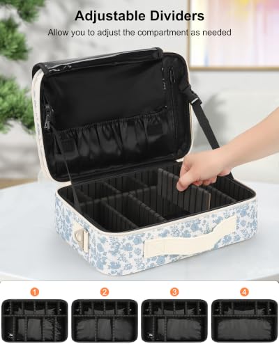 Large Makeup Bag (Medium / Floral Print)